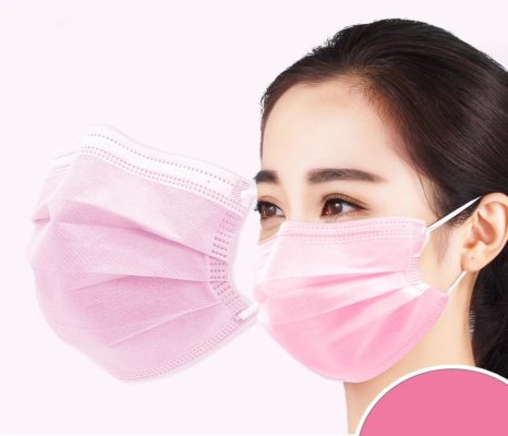 Schutzmasken rosa 100 Stück